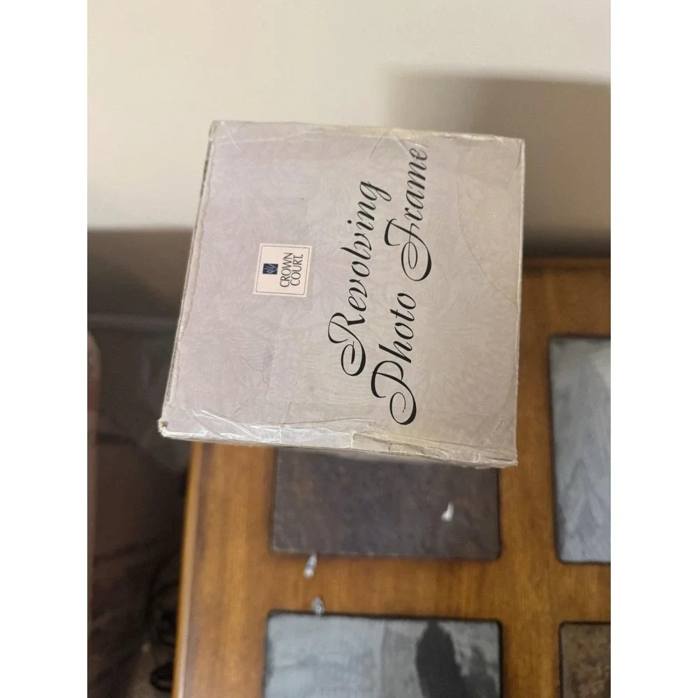 Revolving Photo Frame By Crown Court, NEW SEALED BOX!